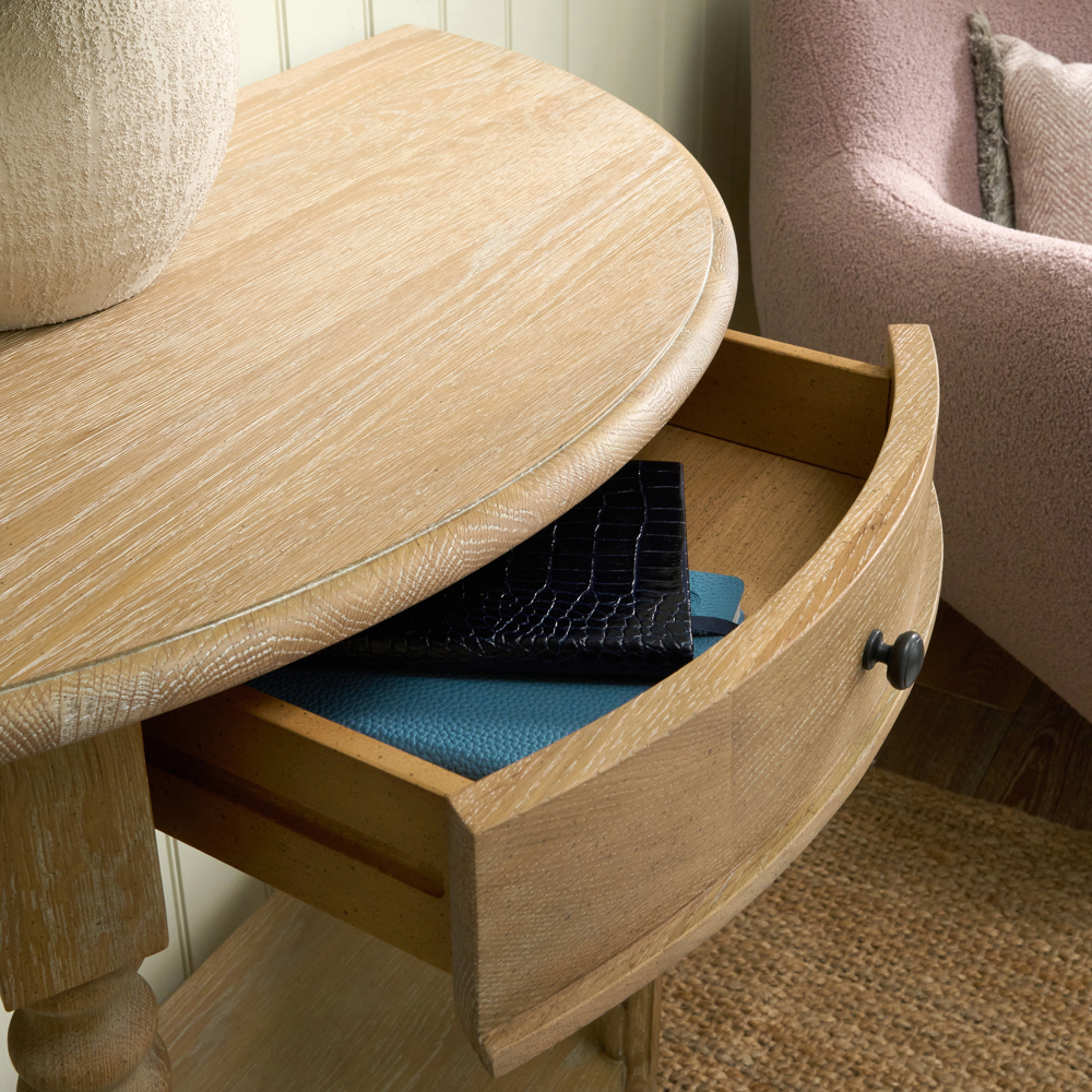 Lyon Console Table, Weathered Oak